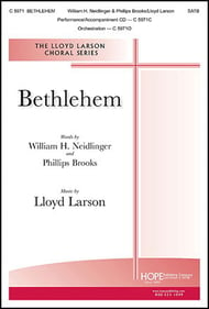 Bethlehem SATB choral sheet music cover Thumbnail